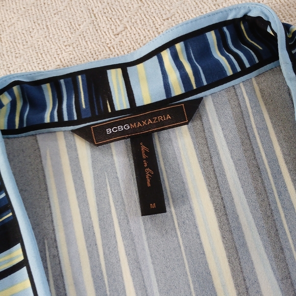 bcbgmaxazria ♡ wrap dress stripes - Picture 4 of 9